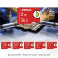 【COD+Ready Stock + FREE Shipping 】Lenovo EVO Plus Micro TF SD Card 2TB 128GB 256GB 512GB A2 V30 U3 Transfer 130MB/s Memory Card C10 U1 TF Card V10 A1 Memory Card. 