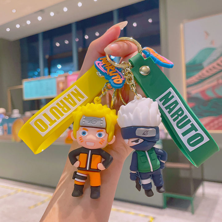 naruto cartoon figure keychain wholesale naruto kakashi key pendant i airo car keychain