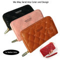 1x Long Wallet for Girls in Random Colors PU Leather Zipper Large Capacity Wallets for Women with Cards Holder in Several Beautiful Colors. 