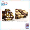 Online Karachi - Kitchen Wood Hot Pads Trivet Natural Bamboo Square Trivet Mat Set Heat Resistant Pads for Hot Dishes/Pot/Bowl/Teapot/Hot Pot Holders, Anti-Hot Non-Slip Durable. 