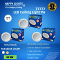 (Pack of 3) 7W LED Ceiling Light Metal Body, 130Lm/W, 910 LUMENS LED Downlight 7W with One Year Warranty, High-Quality Energy Saving LED Ceiling Light Manufacturer In Pakistan. 