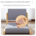 Floor Chair Japanese-style Tatami Seat Solid Wood Bay Window Bed with Soft Chair Legless Back Living Room Chair Simple. 