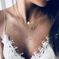 Zovoli Multi-Element Crystal Necklace For Women Gold Vintage Multiple Layers Pendant Chains Necklaces Trend. 