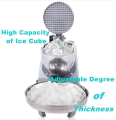 Buy Heavy Duty Ice Crusher Electric Ice Smashing Machine Ice Shaver Crusher Machine Shaved Ice Maker Stainless Steel Dual Blades Snow Cone Maker for Home and Commerical Party Gathering 300W. 