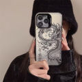 Phone Case For Redmi Note 7 9 10 11 12 PRO 5G 8 9S 10S 10X 4G Back Cover Double Colorful Silver Acrylic Hard Chinese New Year Dragon Year Lucky Bag Cartoon Fashion Luxury Cover Shockproof Protection. 