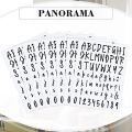 8 Sheets Self Adhesive Vinyl Letters Numbers Kit, Letters Numbers Stickers DIY Decal Script Pantry Labels for Signs. 