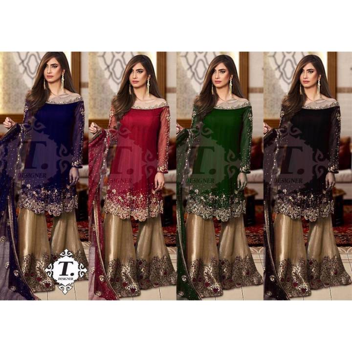 New Women Party Wear Dress In 4 Colours Available