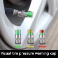 4Pcs/set Tire Pressure Monitor Pressure Gauge Cap Sensor Indicator Alert Monitoring Valve Stem Cap Tools Kit. 
