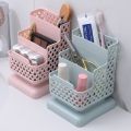 Top Quality Office Organizer Desktop Pen Storage Box Pencil Brush Pot Pen Holder Makeup Brush Plastic Container Desk Organizer. 
