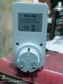 Timer socket big screen programmable digital plug timer Time Switch 12/24 HOURS Digital Timer AL-06 Electronic Digital Mains EU Plug In Timer Switch Socket with US Plug Adapter (White). 