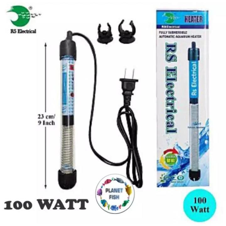 RS Electrical (100 WATT) Aquarium Submersible Immersion High Glass With ... - High Wattage Aquarium Heater