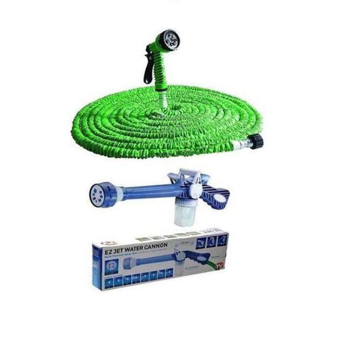 100Ft Magic Hose Pipe With Water Canon Spray
