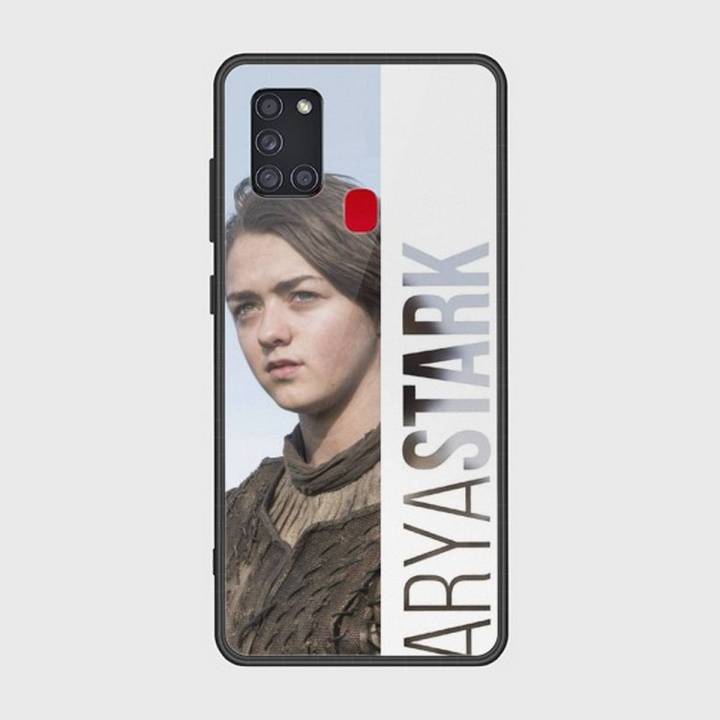 Samsung Galaxy A21s Cover - SkinLee HQ Infinity Glass Case (Soft) - Arya Stark GOT - SKINLEE-605-1-797-487