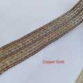 Gota Patti Lace Medium Size 5-yard roll of fancy Zari lace; ideal for dresses, dupattas, and borders. 