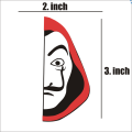 Money Heist Mask for Bike, Car, Mobile, Decoration Accessories Car Sticker, Bike Stickers, Car Accesories. 