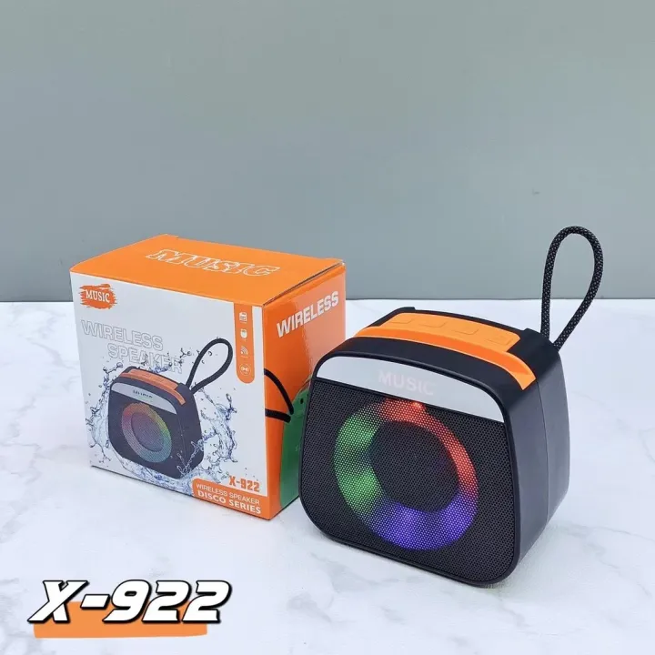 X-922%20Bluetooth%20Speaker%20with%20RGB%20Disco%20Lights%20%7C%20High%20Bass%20Wireless%20Sound%20System%20%7C%20USB,%20AUX,%20SD%20Card%20&%20FM%20Radio%20Supported%20%7C%20Portable%20Music%20Speaker%20for%20Home,%20Outdoor%20&%20Party%20%7C%20Stylish%20LED%20Audio%20System%20-%20Image%202