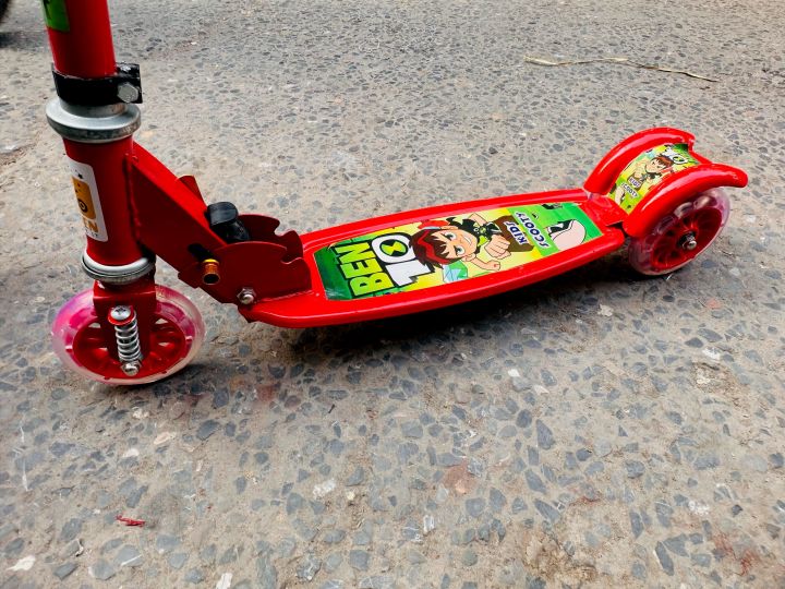 Kids Scooty - 3 CRYSTAL Wheels  Scooty For Kids Height Adjustable Scooters For 2 to 8 years