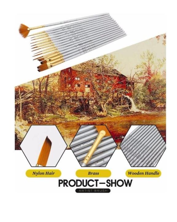 G15%2015Pcs%20Paint%20Brush%20Different%20Shape%20Nylon%20Hair%20Brush%20Set%20For%20Painting%20-%20Image%209