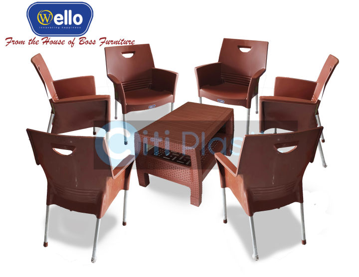 Plastic%20Chairs%20Mega%20Johnny%20Chairs%20outdoor/%20indoor%20chairs%20Boss%20Set%20of%20Six%20with%20table%20-%20Image%202