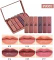 Pack Of 6 Mini Matte Lipstick Set High Quality Makeup Nourishing Matte Organic Lipstick Shade Kit With Mirror Mini Lipstick Makeup Kit Pocket Friendly Long-Lasting Lip Kit With Mirror Brown & Pink. 