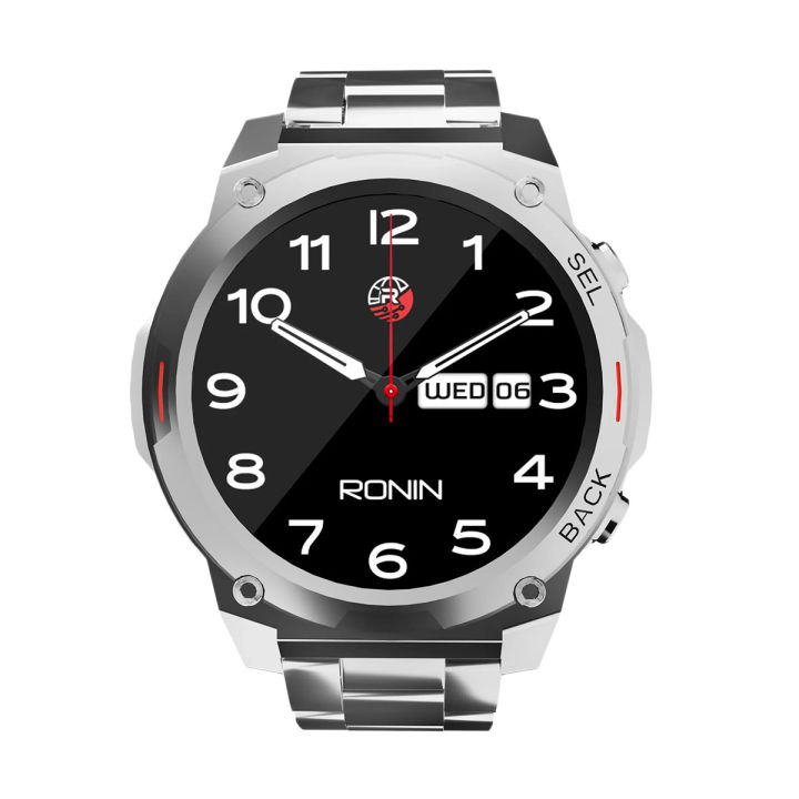 Ronin R-011 smart watch metal Dial 1.43 Amoled Display _New smartwatch 100+ sports made and IP68 water resist - Bluetooth 5.2 Advance feature and cloud Based watch faces