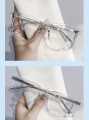 Original Transparent Square Frame Glasses for Men - Women Clear Lens Glasses Anti Blue Frame Spectacles For Men And Women random design random colour. 