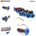 Epman 6Pcs Burnt (Neochrome) m5 Steering Wheel Bolt Screw Kit Fit steering wheel Works Bell Boss Kit EPDS314 EPDS315（countersunk）. 