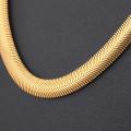 Fashion Punk Hip Pop Rock Kpop Rapper Unisex Copper Snake Chain Necklace Jewelry. 