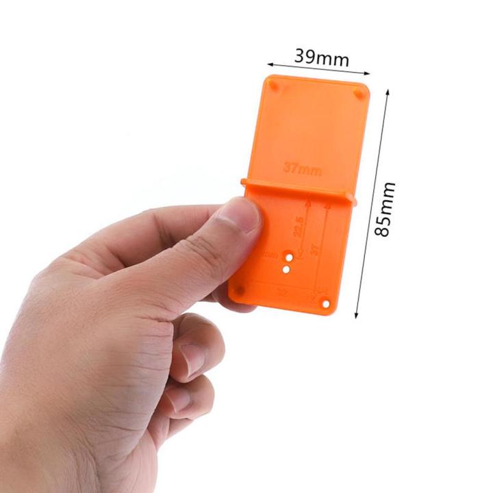 Woodworking Drill Punch Locator Jig Drill Guide Plastic Bubble Level Ruler Locator Hole Punch Tool for Woodworking