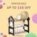 3 Layer Dish Rack Kitchen Plate Stand, Plate Rack. 