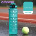 Amamia Sports Cup Lanyard Design Motivational Water Bottle with Scale Mark. 