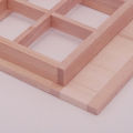 Dollhouse Window Frame Unique Portable Wood Miniature 4-Pane Shutters Window Model for 1/12 Doll House. 