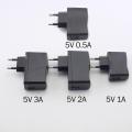 5V 0.5A 1A 2A 3A Micro USB Charger AC to DC Charging Universal USB Power Adapter Supply 100V-240V Output Phone Power Bank E14. 
