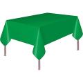 Green Plastic Waterproof Table Cover- Tablecloth for Rectangle Table 54" x 72" Disposable Table Cover for Bridal Shower Wedding Birthday Party Decorations. 