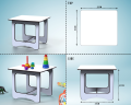 Smart Kids Study Table and Chair +Eating Table+Multi Purpose Table Student Table Kids Table. 
