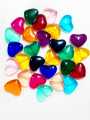 15 Glass Crystal Transparent Multicolor 13mm Heart Beads for DIY, Jewelry Making, Crafting – 13mm Heart Shape Beads | 28 pcs Mix Set. 