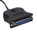 IEEE 1284 25-Pin Parallel Port To USB 2.0 Printer Cable USB To Parallel Adapter. 