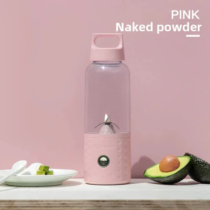 Vitamer%20VIT-001,%20Rechargeable%20Juicer%20Blender,%20Capacity%20500ml,%204000mah%20Battery,%2020000%20RPM%20Rotation%20Speed,%20Mini%20Blender%20for%20Smoothies%20&%20Shakes%20-%20Image%202