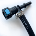 Fuel Pressure Test Kit Fuel Pressure Gauge Black Metal+Rubber for Car, Motorcycle, Truck. 