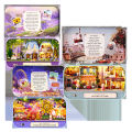 RHS Online Dollhouse Miniature Box Theatre Series DIY House Kit Travel Trilogy Creative Room With Furniture And Cover Gift. 