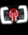 SKULL Headlight for Motorcycle 70cc and 125cc Projectors High & Low Beam, DRL, Skull Ghost Light, Indicators Signal Universal Skeleton Headlight. 