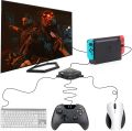 Keyboard And Mouse Adapter For Nintendo Switch,NS Wired Usb Connection Keyboard Mouse For For PS4, Xone, PS3, X360 Accessories. 