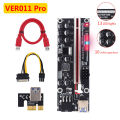 1-10Pcs Upgraded V011 Pro PCIE Riser 011 Riser Card PCI E Express GPU 1X to X16 10 Capacitors USB 3.0 Cable For GPU Graphics Card good effect and easy to use. 