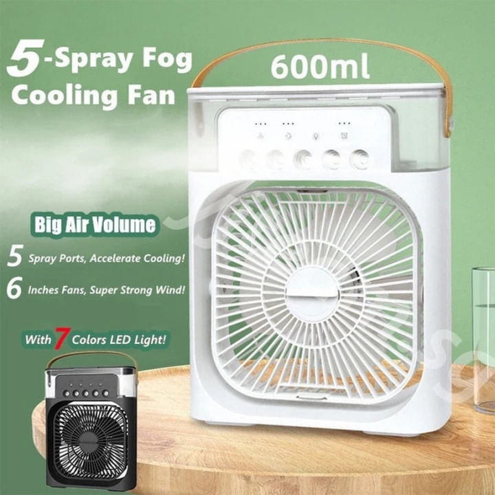 Portable Ice Cooler Fan Air Conditioner Fan Mini Fan Air Cooler Mist Fan