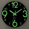 Alhafiz walls Presents The Night Light Wall Clock, Big size Glow in The Dark / This clock glow and shine in the night and makes the room or home beautiful / Wooden Wall Clock, Luminous Wall Clock for Bedroom, Living Room, Kitchen- / Best of luck. 