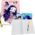 A5 Anime Demon Slayer Kimetsu No Yaiba Kamado Tanjirou Nezuko Notebook Diary Book Notepad Memo School Kids Stationery Gift. 