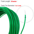 50M Roll Wire Twist Ties Green Garden Cable Gardening Climbers Slicer Reusable Cable For Home Gardening Office. 