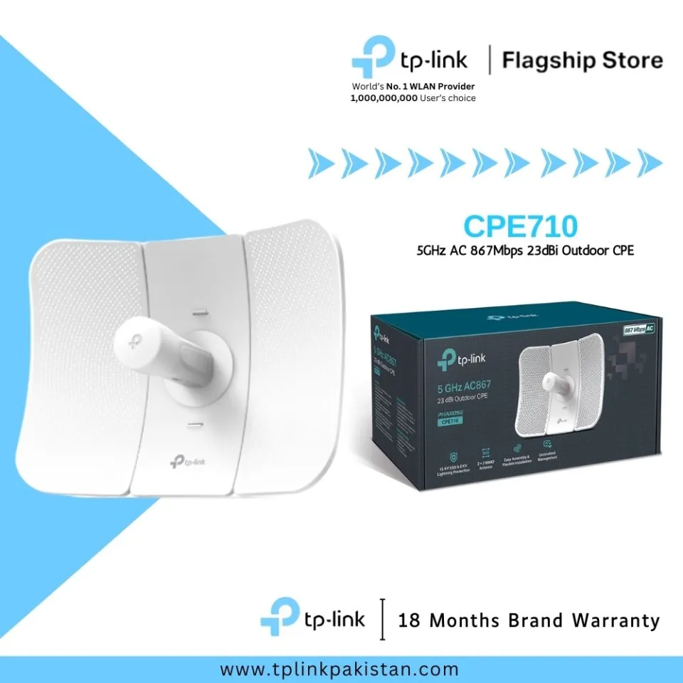 TP-Link Wi-Fi Outdoor Range Extender CPE710 20km 5GHz AC