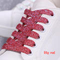 1Pair Fashion Glitter Shoelaces Colorful Flat Shoe laces for Athletic Running Sneakers Shoes Boot 1CM Width Shoelace Strings. 