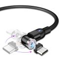 2X Round Magnetic Cable Plug Phone Android Magnet Charger Plug Micro-USB Fast Charging Adapter. 